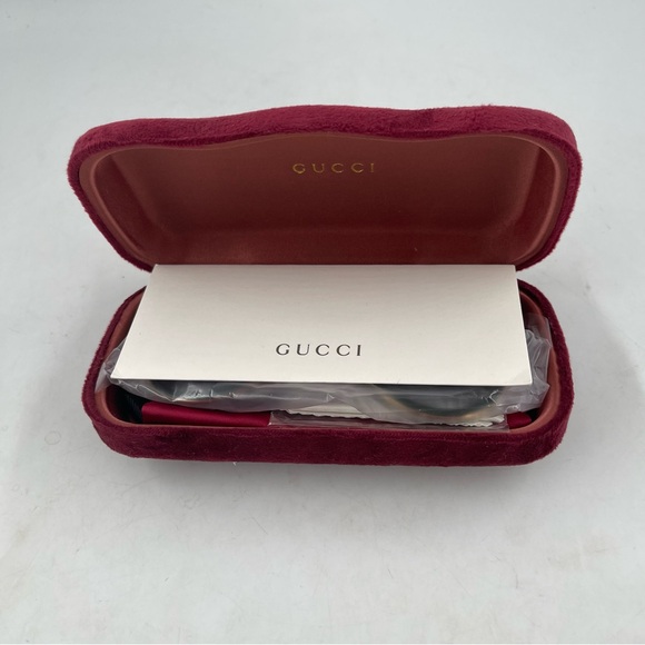 NEW! Gucci Aviator Metal Sunglasses Gold/Green/Red Frames Grey Lens 100% UV - Picture 15 of 16